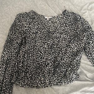 Candies large cheetah print blouse